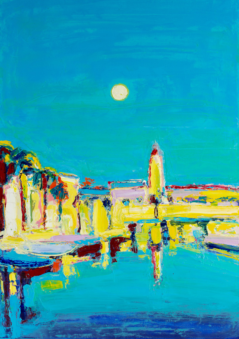 Split. 70x50 cm, oil on canvas, 2020.