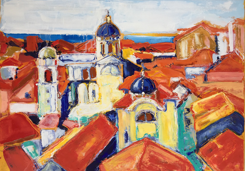 Dubrovnik. 50x70 cm, oil on canvas, 2020.
