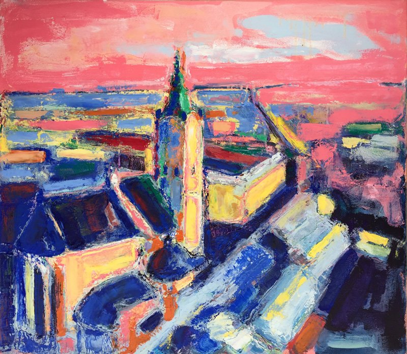 Lviv. Latin Cathedral. 60x70 cm, oil on canvas, 2020.
