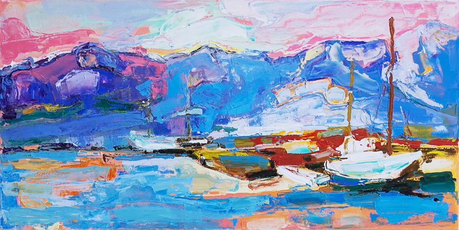 Хорватські мотиви, 45х90 см, олія, полотно, 2019. 350$