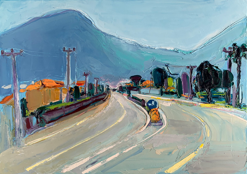 На горизонті. 50x70 cm, олія, полотно, 2021.