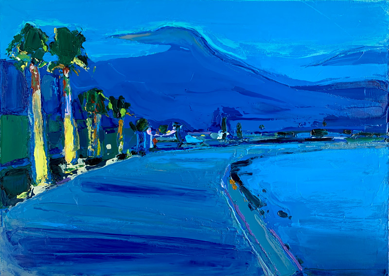 На горизонті. 50x70 cm, олія, полотно, 2021.