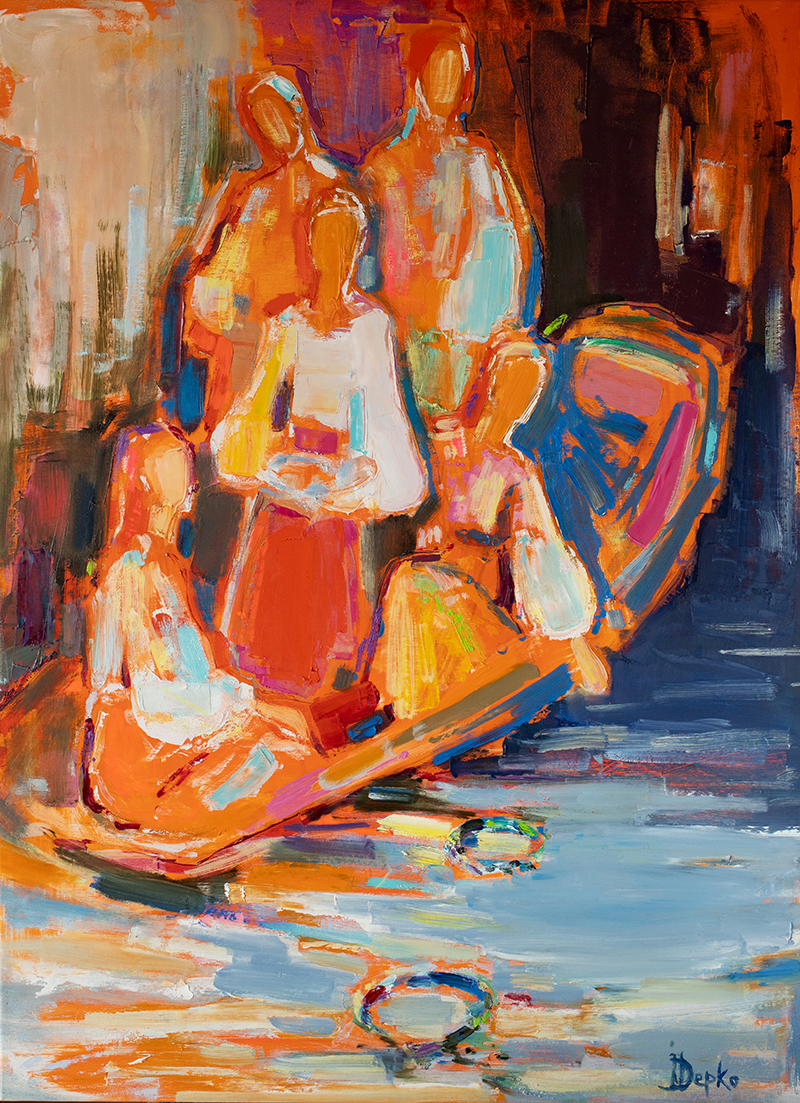 Ivana Kupala 130x95 cm, oil on canvas, 2024. SOLD