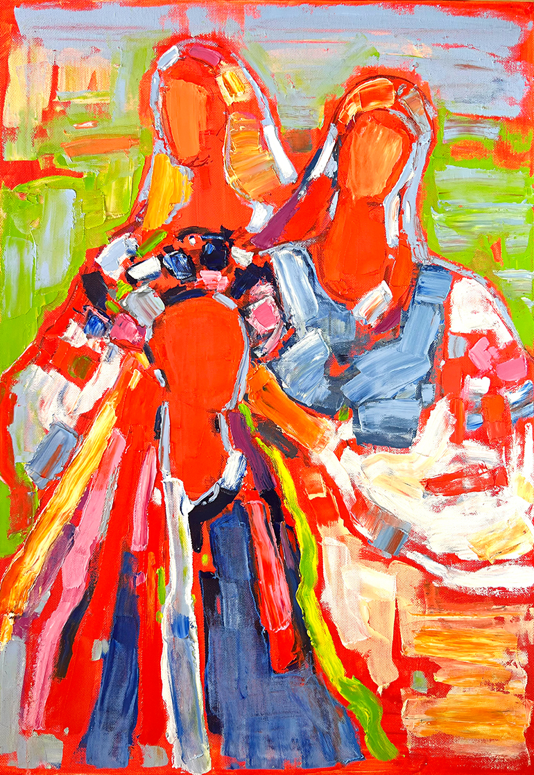Ukrainians. VII 100x70 cm, oil on canvas, 2023. SOLD