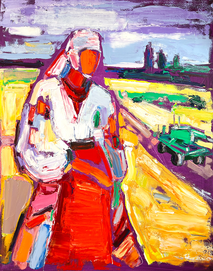 Ukrainian. VI 100x80 cm, oil on canvas, 2023. SOLD