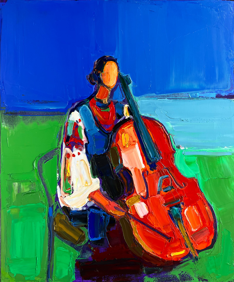 Folklorist. 60x50 cm, oil on canvas, 2022. 