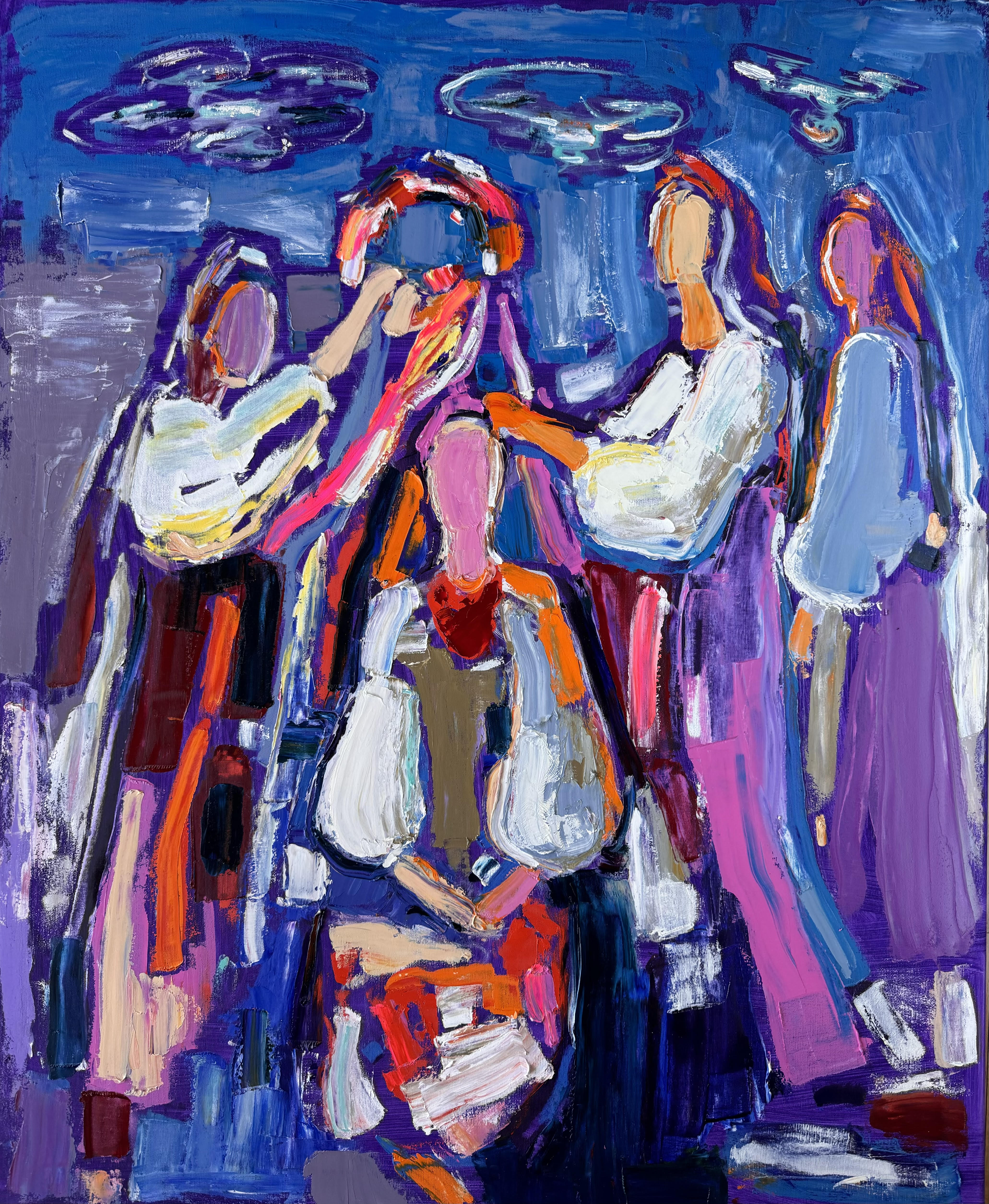 Ukrainian wedding 110x90 cm oil on canvas 2024. SOLD
