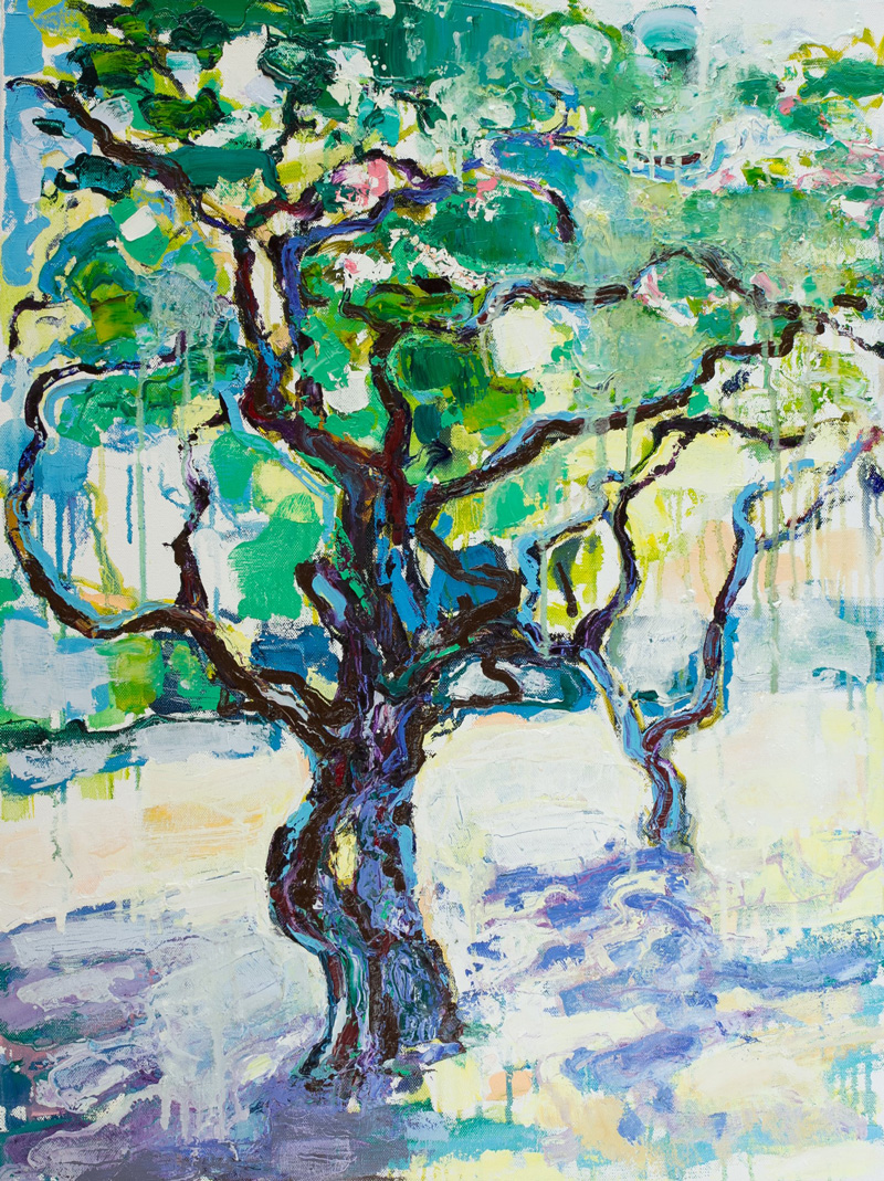 Apple blossom. 80x60 cm, oil on canvas, 2019. SOLD.